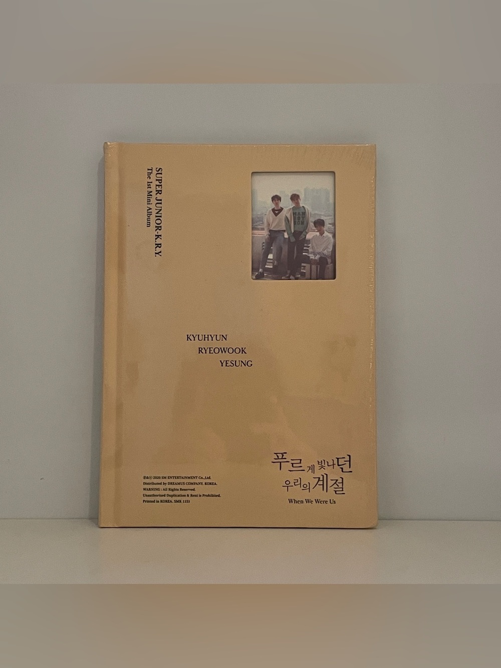 Official Super Junior K.R.Y 1st Mini Album - When We Were Us (PURE Version)